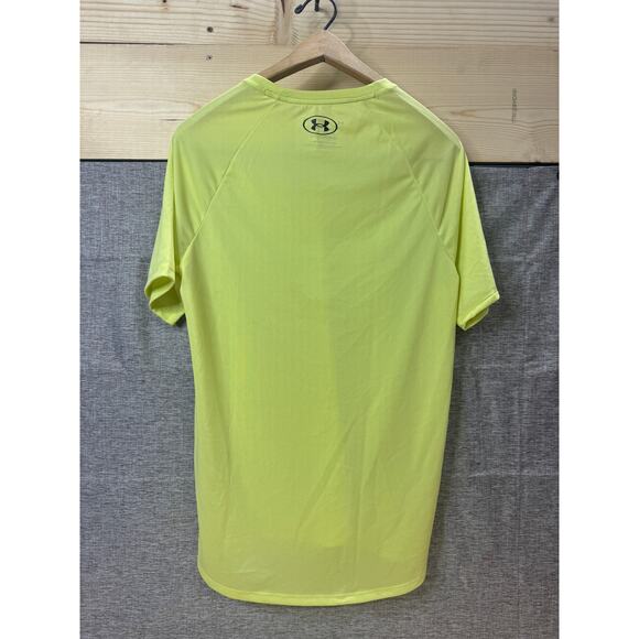 Under Armour Tech Tee T-Shirt Yellow Adult Small NWT! - Picture 2 of 3
